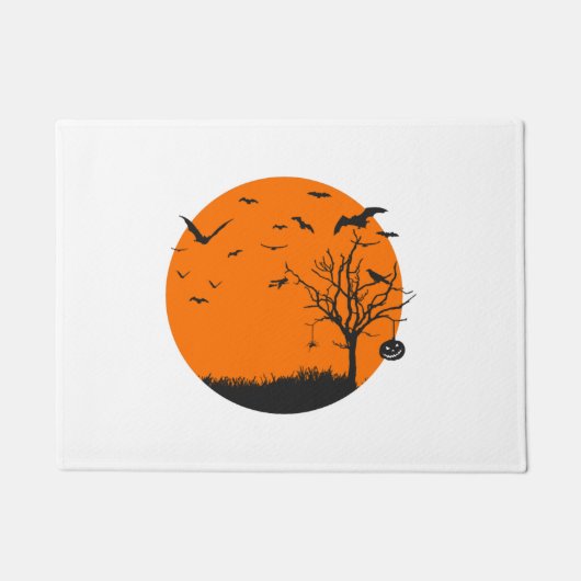 Halloween Landscape Halloween Design Deurmat (Voorkant)