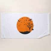 Halloween Landscape Halloween Design Strandlaken (Voorkant)