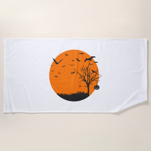 Halloween Landscape Halloween Design Strandlaken (Voorkant)