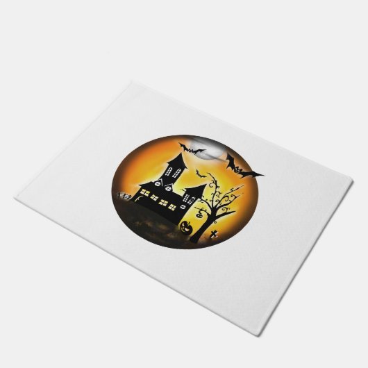 Halloween landschap deurmat (Schuin)