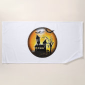 Halloween landschap strandlaken (Voorkant)