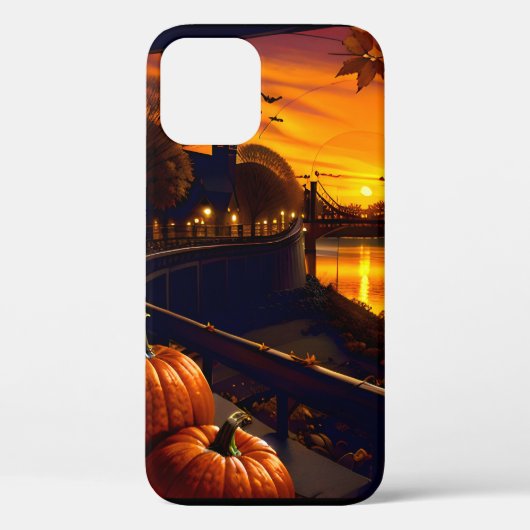 Halloween Landschap Twee Case-Mate iPhone Case (Achterkant)