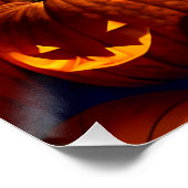 Halloween Landschap Twee Perfect Poster (Hoek)