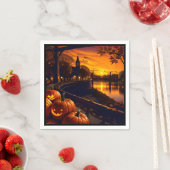 Halloween Landschap Twee Servet (Insitu)