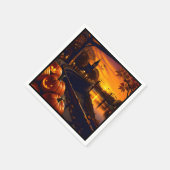 Halloween Landschap Twee Servet (Hoek)