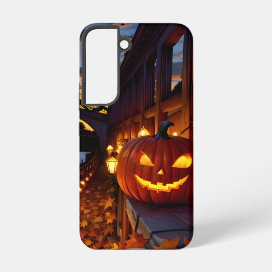 Halloween Landschap Vier Samsung Galaxy Hoesje (Achterkant)