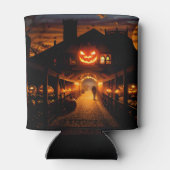 Halloween landschap vijf blikjeskoeler (Achterkant)