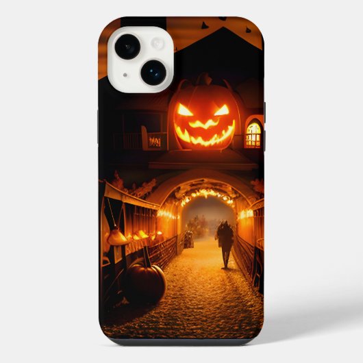 Halloween landschap vijf iPhone hoesje (Achterkant)