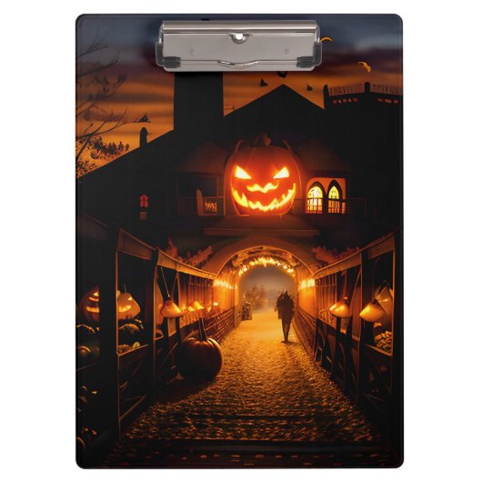 Halloween landschap vijf klembord (Voorkant)