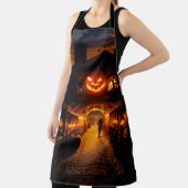 Halloween landschap vijf schort (Insitu)