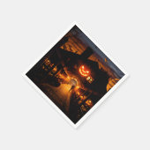 Halloween landschap vijf servet (Hoek)