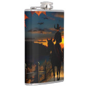 Halloween Landschap Zeven Heupfles (Rechts)