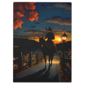 Halloween Landschap Zeven Klembord (Achterkant)