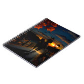 Halloween Landschap Zeven Notitieboek (Linkerzijde)