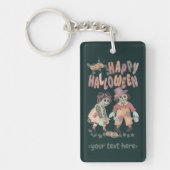 Halloween Lappenpop Zombies (2) - Sleutelhanger (Voorkant)