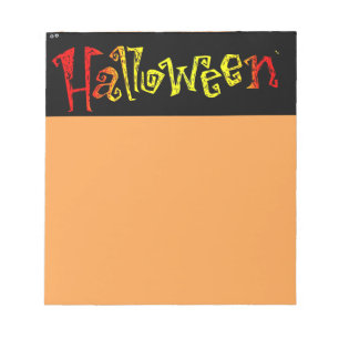 Halloween-laptop Notitieblok