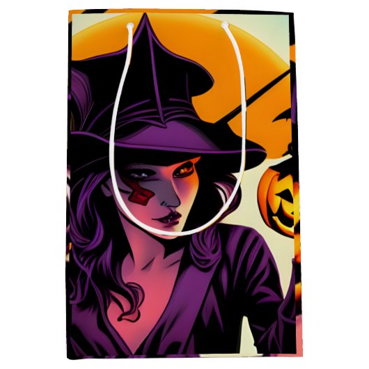 Halloween Large Gift Bag Medium Cadeauzakje (Voorkant)