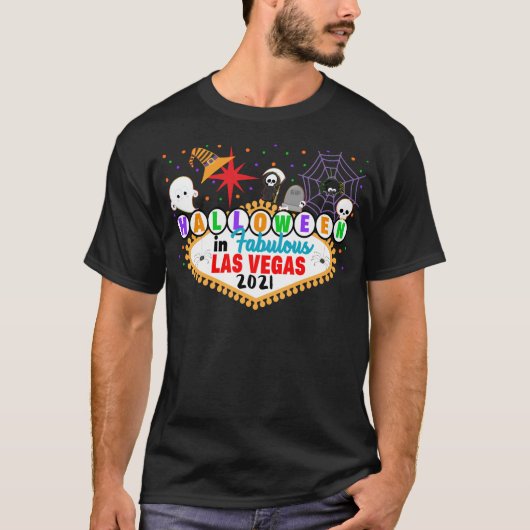 Halloween Las Vegas Matching Travel T-shirt (Voorkant)