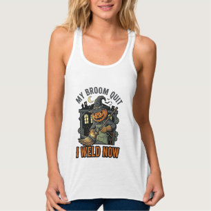 Halloween Lasser Shirts Grappige Heks Bezems Desig
