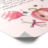 Halloween "late nacht diapers" Baby shower Game Poster (Hoek)