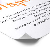 Halloween 'Late Night Luiers' Baby shower spel Poster (Hoek)