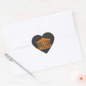 Halloween Laten we de Pompoen Vermorzelen Hart Sticker (Envelop)