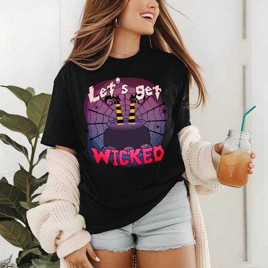 Halloween Laten we een schimmige, grappige heks kr Tri-Blend Shirt