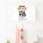 Halloween laten we gaan Ghoul vrijgezellenfeest Spandoek (Insitu)