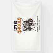 Halloween laten we gaan Ghoul vrijgezellenfeest Spandoek (Verticaal)