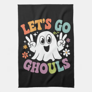 Halloween Laten we gaan spoken Geest Retro Kostuum Theedoek