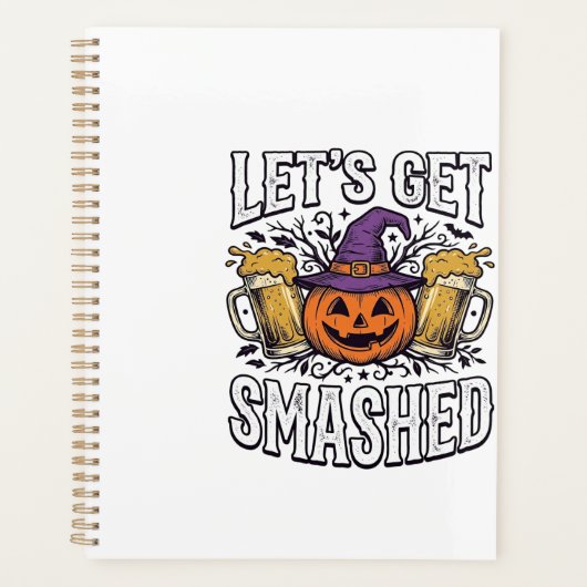 Halloween Laten we kapot gaan Pompoenbier Planner (Voorkant)