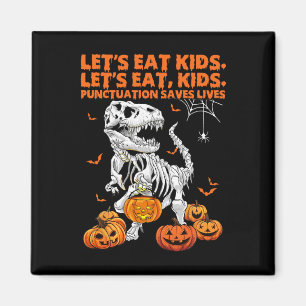 Halloween Laten we Kinderen Eten Interpunctie Slaa Magneet