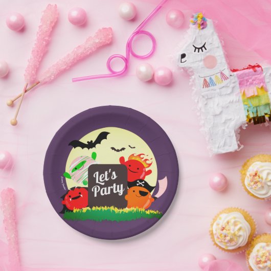  Halloween - Laten we partijmochis's Papieren Bordje (Feest)
