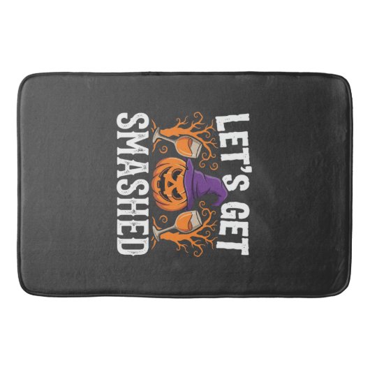 Halloween Laten we Pompoen Kraken Badmat (Voorkant)