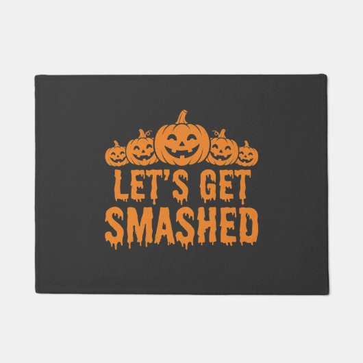 Halloween Laten we Pompoen Kraken Deurmat (Voorkant)