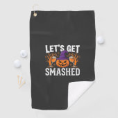 Halloween Laten we Pompoen Kraken Golfhanddoek (Insitu)