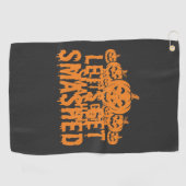 Halloween Laten we Pompoen Kraken Golfhanddoek (Horizontaal)