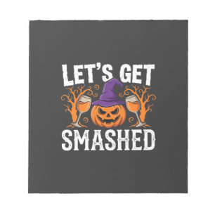 Halloween Laten we Pompoen Kraken Notitieblok