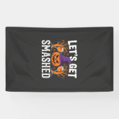 Halloween Laten we Pompoen Kraken Spandoek (Horizontaal)