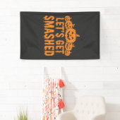 Halloween Laten we Pompoen Smaschen Spandoek (Insitu)