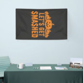 Halloween Laten we Pompoen Smaschen Spandoek (Beurs)