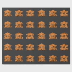Halloween Laten we Pompoen Smashed Cadeaupapier