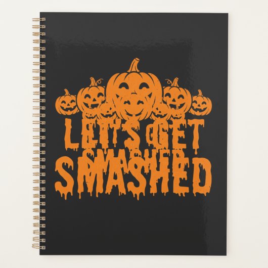 Halloween Laten we Pompoen Smashed Planner (Voorkant)
