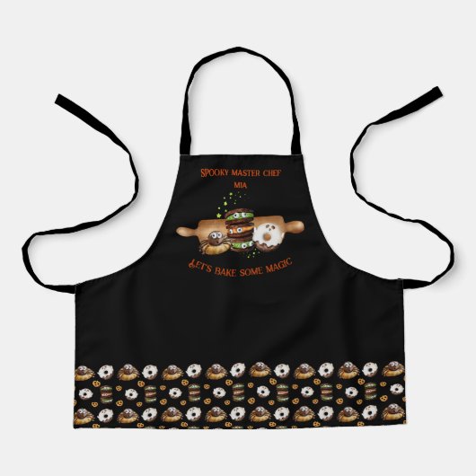 Halloween Laten we wat magische grappige Kinderen  Schort (Voorkant)