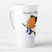 Halloween Latte Mok Witch Pumpkin-vliegkamer (Linkerhoek)