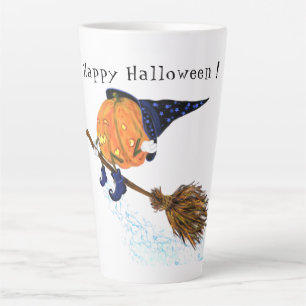 Halloween Latte Mok Witch Pumpkin-vliegkamer