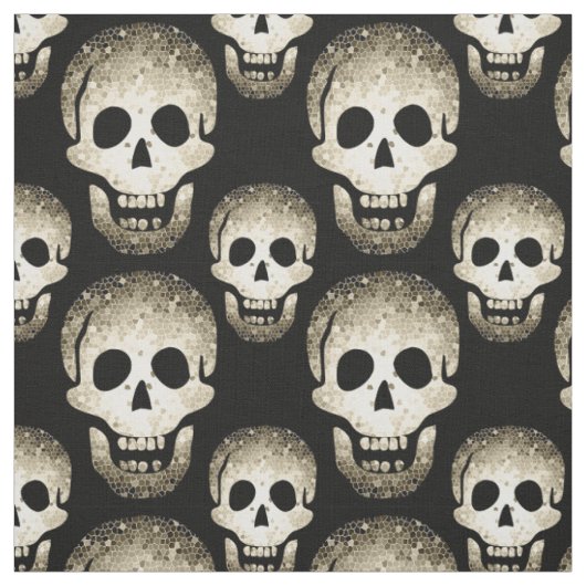 Halloween Laughing Skulls Cheeky Witch® Pagan Stof (Swatch)