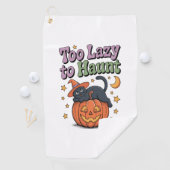 Halloween Lazy Ghost Golfhanddoek (Insitu)