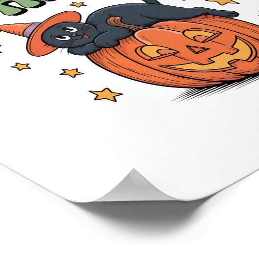 Halloween Lazy Ghost Poster (Hoek)