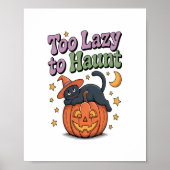 Halloween Lazy Ghost Poster (Voorkant)